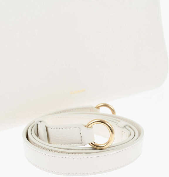 Genti de mana Jil Sander Leather Handbag With Golden Effect Details White Femei (BM 19715273) 4