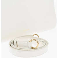 Genti de mana Jil Sander Dama - Genti de mana Jil Sander Leather Handbag With Golden Effect Details White Femei (BM 19715273) - B-mall.ro