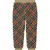 Burberry Kids Tartan Patterned Teddy Sweatpants Beige