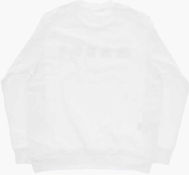 Bluze de trening Marni Brushed Cotton Crew-Neck Sweatshirt With Printed Logo White Baieti (BM 19715282) 3
