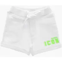 Pantaloni scurti Brushed Cotton Icon Shorts With Neon Logo Baieti