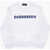 DSQUARED2 Solid Color Relax Crew-Neck Sweatshirt With Contrasting Logo White