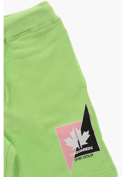Pantaloni scurti DSQUARED2 Brushed Cotton Sport Edtn Shorts Green Baieti (BM 19715312) 2