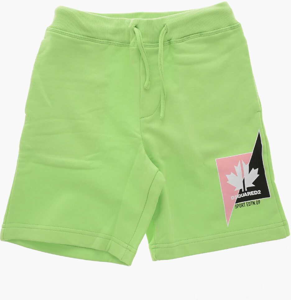 Pantaloni scurti DSQUARED2 Brushed Cotton Sport Edtn Shorts Green Baieti (BM 19715312) 1