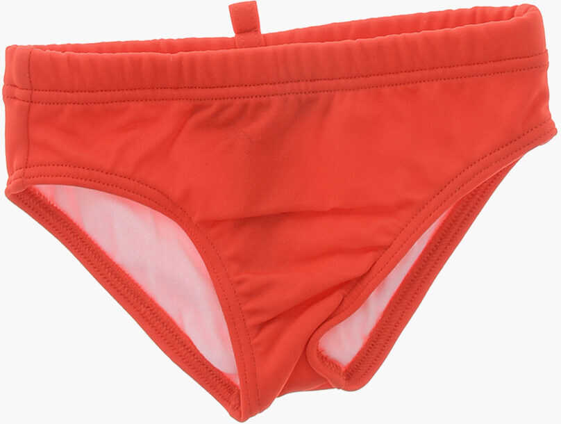 Chiloti DSQUARED2 Swimsuit Briefs With Printed Logo Red Baieti (BM 19715336) 1
