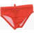 DSQUARED2 Swimsuit Briefs With Printed Logo Red