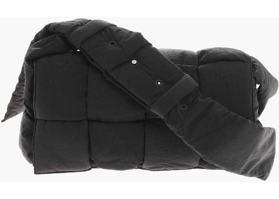 Genti de mana Bottega Veneta Padded Nylon Cassette Bag Black Barbati (BM 19715342) 1