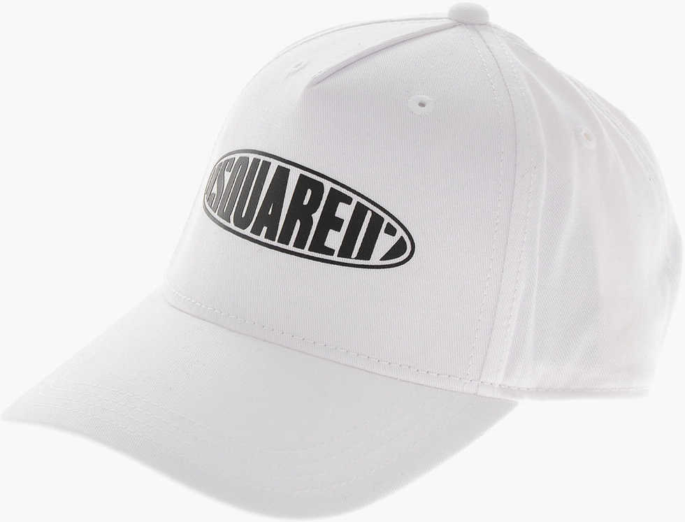 Caciuli DSQUARED2 Cotton Cap With Contrasting Logo Black & White Baieti (BM 19715345) 1