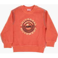 Bluze de trening Fleeced Crew-Neck Sweatshirt With Embossed Logo Baieti