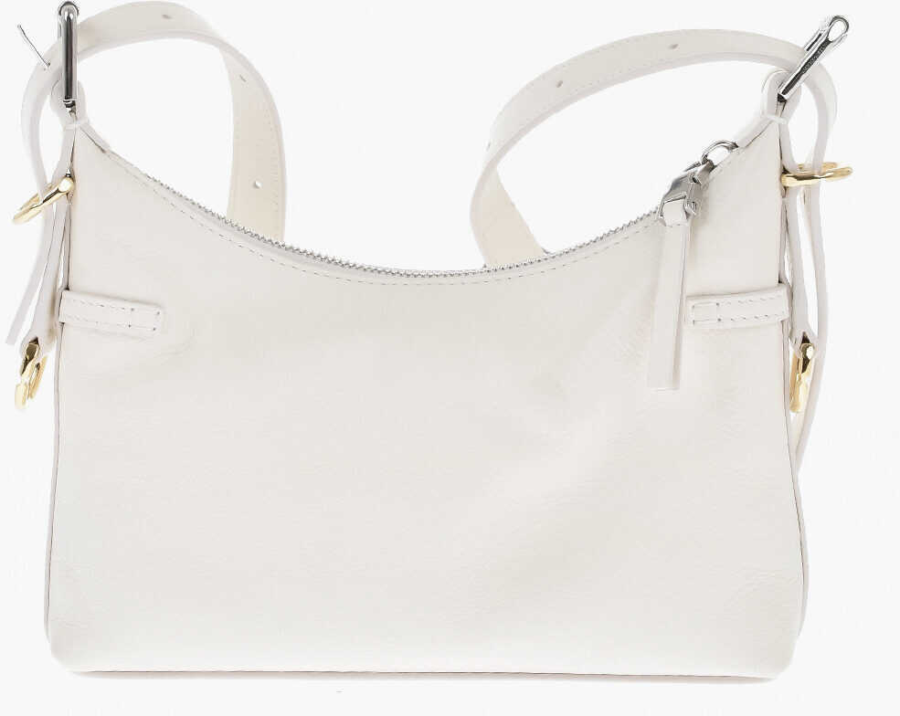 Genti tip postas Givenchy Texture Leather Voyou Hobo Bag With Removable Strap White Femei (BM 19715351) 3