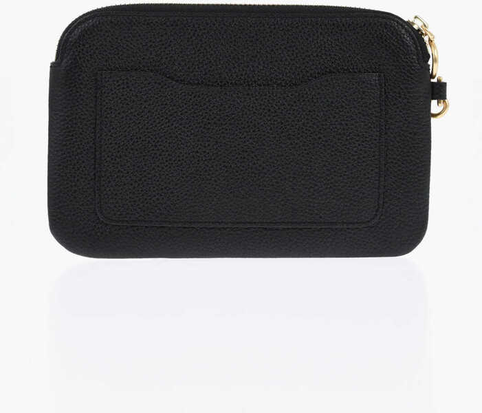 Genti plic Tory Burch Textured Leather Clutch With Wrist Strap Black Femei (BM 19715354) 2