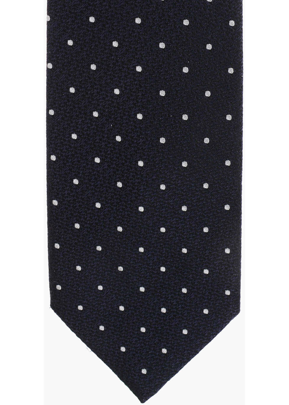Cravate Destin Polka Dot Patterned Silk Tie Blue Barbati (BM 19715360) 2
