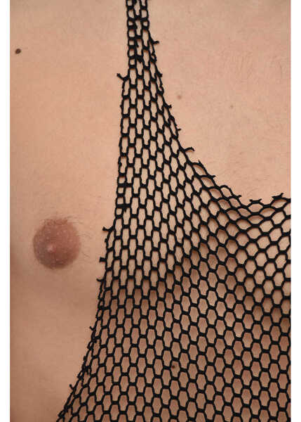 Tricouri DSQUARED2 Mesh Net Tank Top Black Barbati (BM 19715363) 3