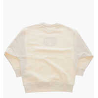 Bluze de trening Diesel pentru Baieti - Bluze de trening Diesel Crew Neck Siwi Brushed Cotton Sweatshirt White Baieti (BM 19715366) - B-mall.ro