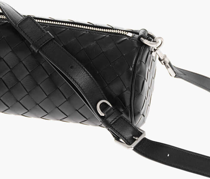 Genti de mana Bottega Veneta Braided Leather Shoulder Bag Black Barbati (BM 19715372) 3