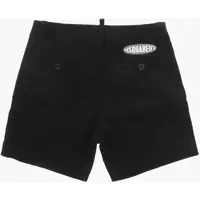 Imbracaminte DSQUARED2 pentru Baieti - Pantaloni scurti DSQUARED2 Single Pleat Shorts With Embossed Logo Black Baieti (BM 19715477) - B-mall.ro