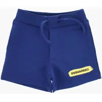 Pantaloni scurti Brushed Cotton Shorts With Printed Logo Baieti