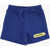 DSQUARED2 Brushed Cotton Shorts With Printed Logo Blue