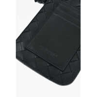 Portofele Bottega Veneta Dama - Portofele Bottega Veneta Braided Leather Neck Smartphone With Card Holder Green Femei (BM 19715483) - B-mall.ro