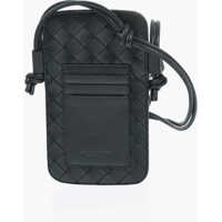 Portofele Braided Leather Neck Smartphone With Card Holder Femei