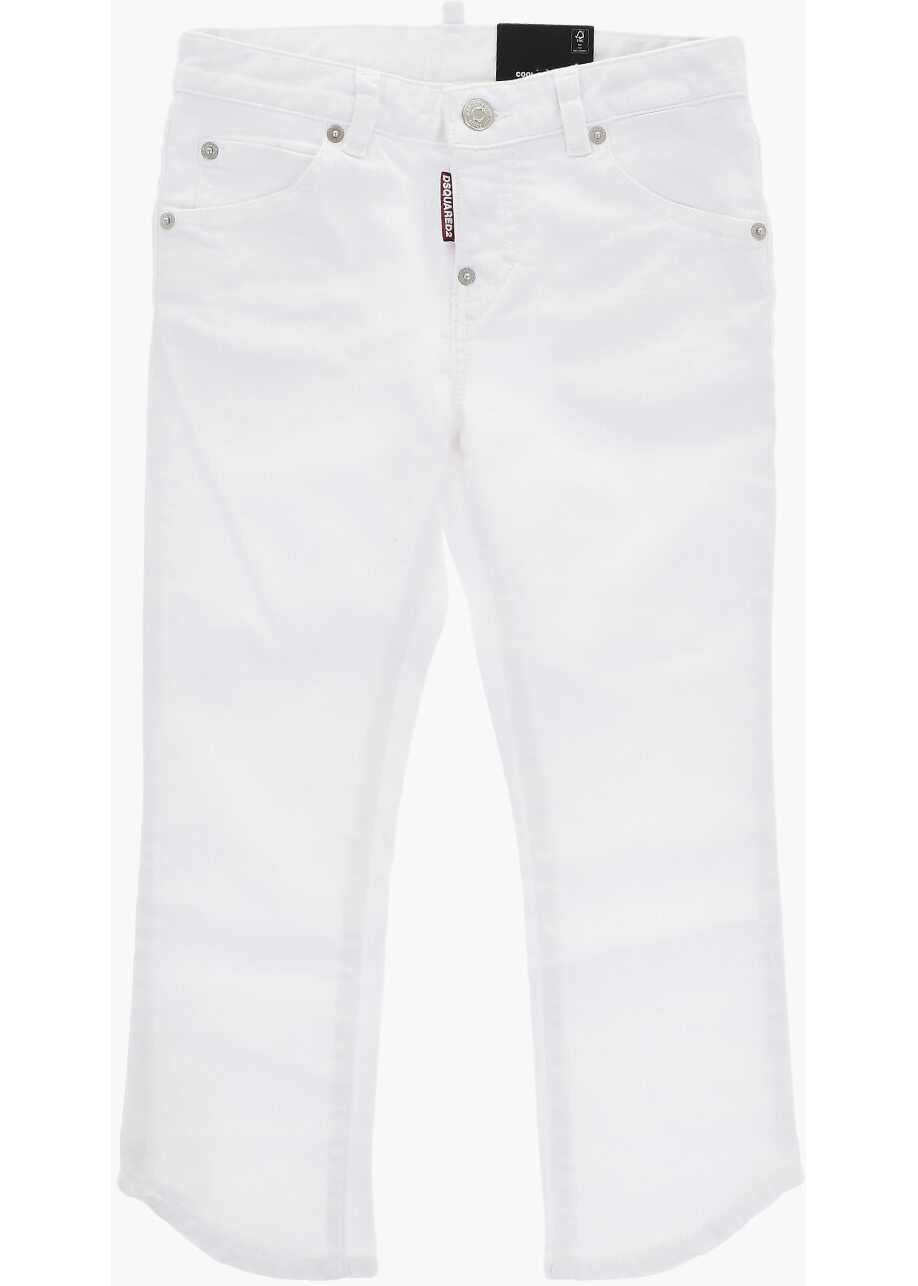 Blugi drepti DSQUARED2 Light-Wash Stretch Denim Cool Girl Jeans White Baieti (BM 19715486) 1