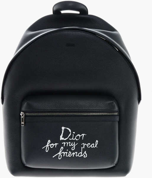 Rucsacuri Dior Hylton Nel Textured Leather Rider2.0 Backpack With Contrasti Blue Barbati (BM 19715501) 1