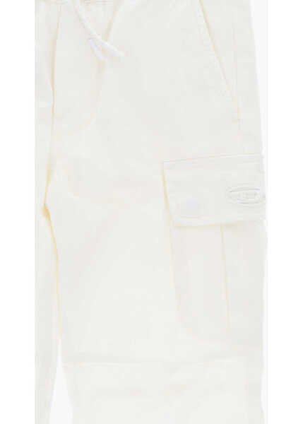 Pantaloni Diesel Lightweight Cotton Picar Cargo Pants White Fete (BM 19715504) 2