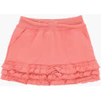 Fuste Brushed Cotton Skirt With Ruffles Fete
