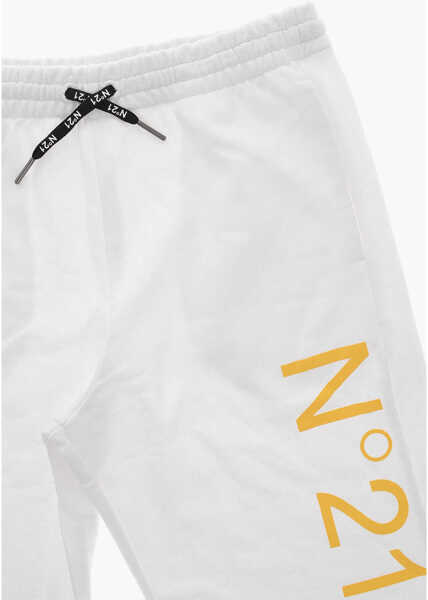 Pantaloni scurti N21 Kids Jersey Shorts With Elastic Waistband White Baieti (BM 19715513) 2