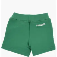 Imbracaminte DSQUARED2 pentru Baieti - Pantaloni scurti DSQUARED2 Solid Color Shorts With Contrasting Logo Green Baieti (BM 19715528) - B-mall.ro