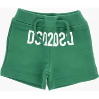 Pantaloni scurti Solid Color Shorts With Contrasting Logo Baieti