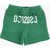 DSQUARED2 Solid Color Shorts With Contrasting Logo Green