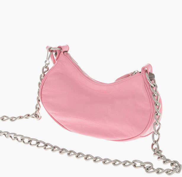 Genti de umar Balenciaga Crinkled Leather Le Cagole Xs Shoulder Bag With Metal Detail Pink Femei (BM 19715531) 2