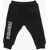 DSQUARED2 Cotton Joggers With Side Print Logo Black