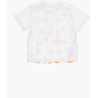 Tricouri Marni pentru Baieti - Tricouri Marni Floral Patterned Crew-Neck T-Shirt Orange Baieti (BM 19715549) - B-mall.ro