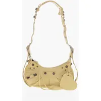 Genti de umar Crinkled Leather Le Cagole Shoulder Bag With Heart-Shaped Mi Femei