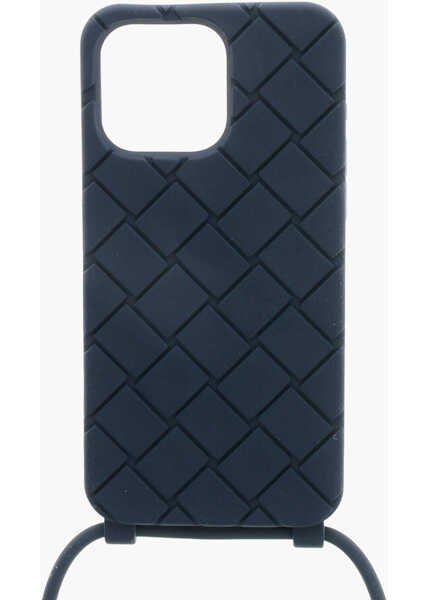 Huse mobil & tablete Bottega Veneta Silicone 15 Pro Max Iphone Case With Neck Strap Blue Barbati (BM 19715561) 1