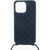 Bottega Veneta Silicone 15 Pro Max Iphone Case With Neck Strap Blue
