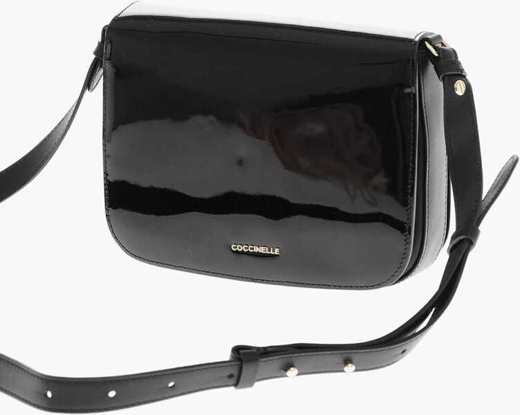 Genti de umar Coccinelle Patent Leather Shoulder Bag Black Femei (BM 19715564) 2