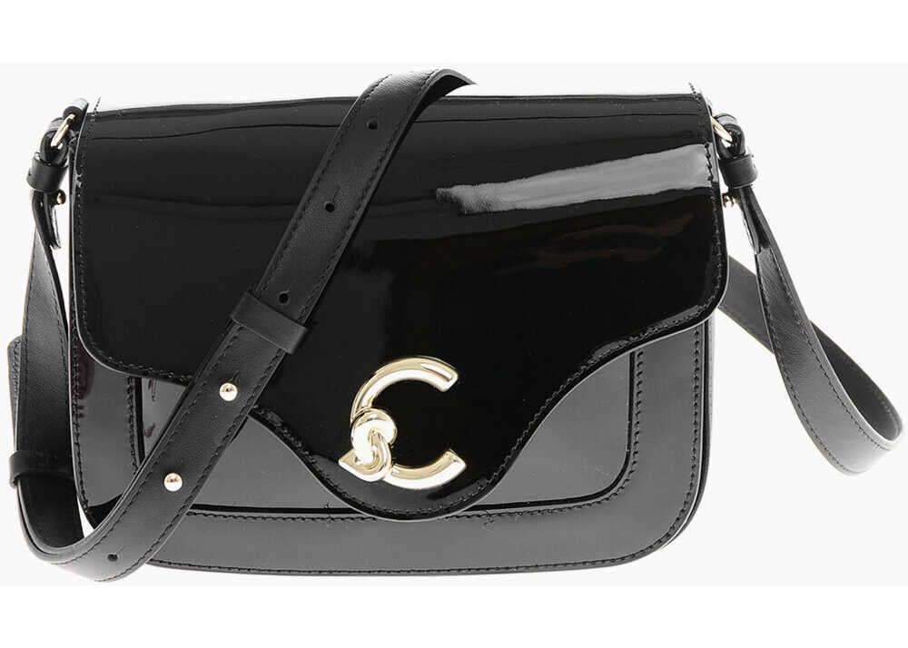 Genti de umar Coccinelle Patent Leather Shoulder Bag Black Femei (BM 19715564) 1