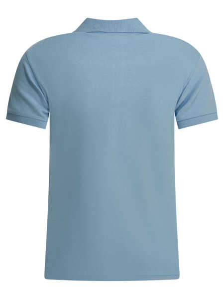Tricouri Polo Ralph Lauren Slim-fit stretch polo shirt with logo Light blue Femei (BM 19715589) 2