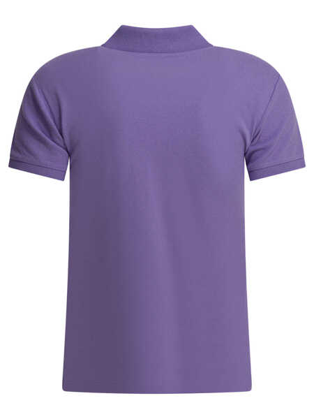 Tricouri Polo Ralph Lauren Slim-fit stretch polo shirt with logo Purple Femei (BM 19715592) 2