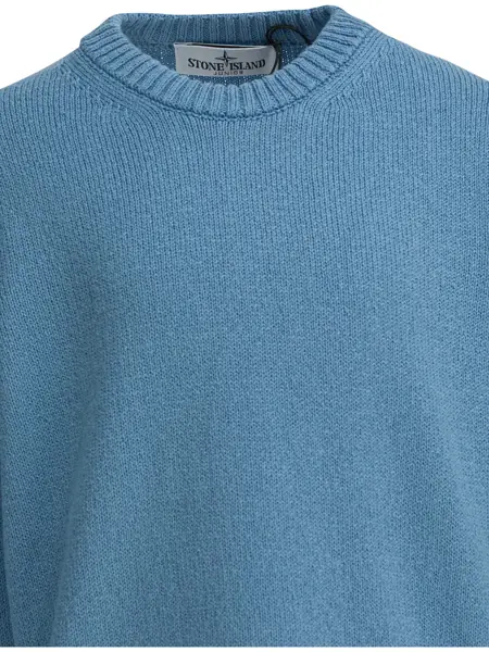 Pulovere casual Stone Island Junior Knitwear Light blue Baieti (BM 19715604) 3