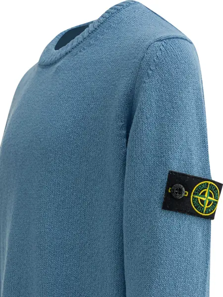 Pulovere casual Stone Island Junior Knitwear Light blue Baieti (BM 19715604) 4