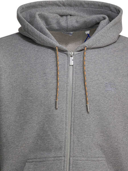 Hanorace Burberry Check Zipper Sweatshirt Grey Barbati (BM 19715628) 3
