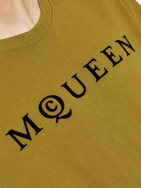 Tricouri Alexander McQueen T-shirts Green Barbati (BM 19715631) 5