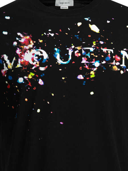 Tricouri Alexander McQueen T-shirts Black Barbati (BM 19715637) 3