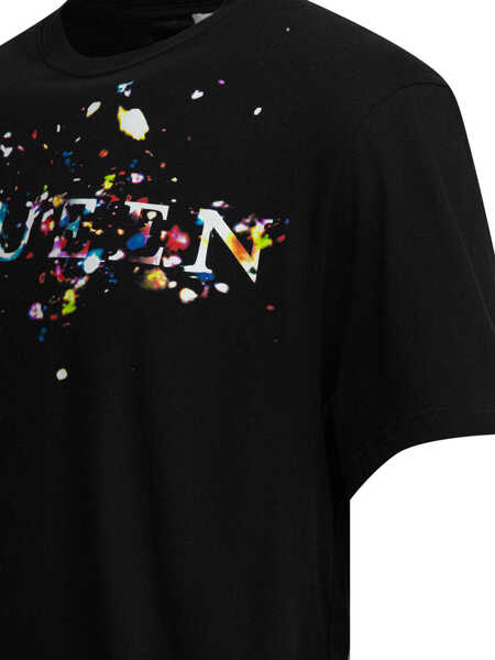 Tricouri Alexander McQueen T-shirts Black Barbati (BM 19715637) 4