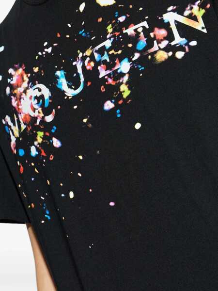 Tricouri Alexander McQueen T-shirts Black Barbati (BM 19715637) 5