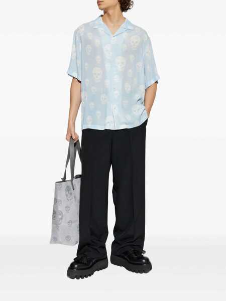 Camasi casual Alexander McQueen Shirts Blue Barbati (BM 19715646) 2